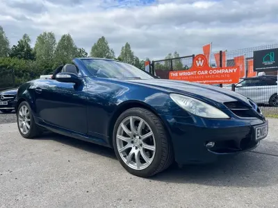 Used Mercedes SLK350 2005 Blue Cabriolet