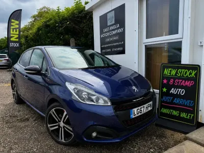 Used Peugeot 208 GT-line 110 HP (80 kW) 2017 Blue Hatchback