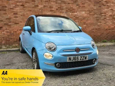 Used Fiat 500 Lounge 105 HP (77 kW) 2015 Blue Hatchback