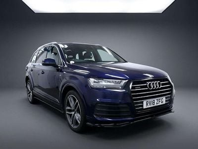 Used Audi Q7 S-Line 272 HP (200 kW) 2018 Blue SUV
