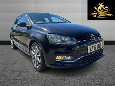Used VW Polo Design 90 HP (66 kW) 2015 Black Hatchback