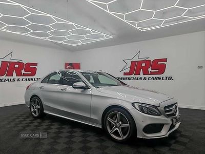 Silver Used 2017 Mercedes C220 AMG line Sedan | £14,250 (Fair price)