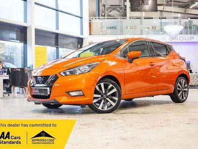 Begagnad Nissan Micra S 90 HK (66 kW) 2018 Orange Halvkombi
