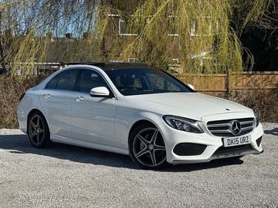 Used Mercedes C220 AMG Line Premium 2015 White Sedan