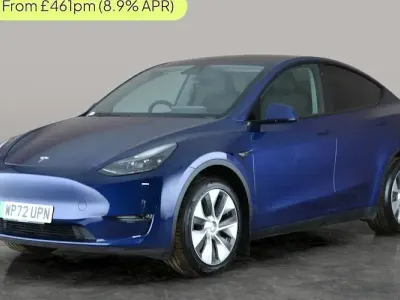 Used Tesla Model Y Long Range AWD 378 kW (514 HP) 2022 Blue SUV