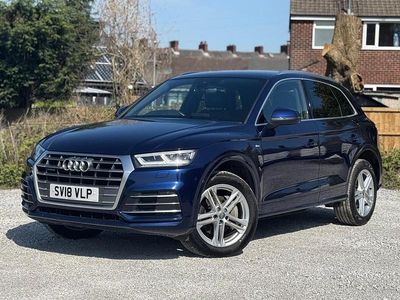 Used Audi Q5 S-Line 190 HP (139 kW) 2018 Blue SUV