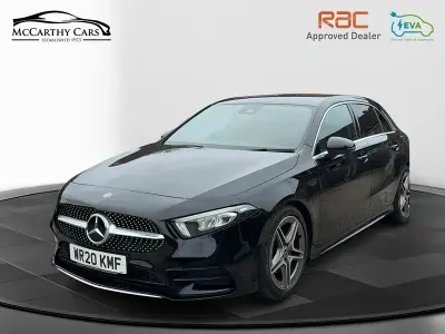 Used Mercedes A180 AMG line 136 HP (100 kW) 2020 Black Hatchback