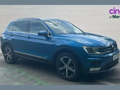 Second-hand VW Tiguan SE 150 CP (110 kW) 2017 Albastru SUV