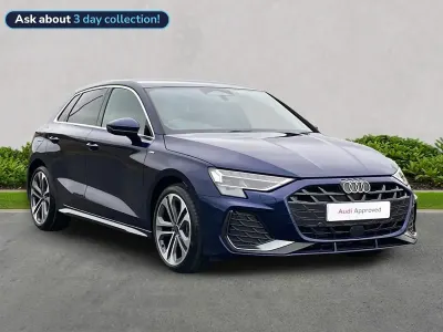 Used Audi A3 S-Line 147 HP (108 kW) 2025 Blue Hatchback