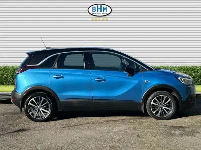 Used Vauxhall Crossland X Elite 130 HP (95 kW) 2018 Persian blue with contrast roof SUV