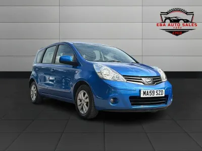 Begagnad Nissan Note Acenta 110 HK (80 kW) 2009 Blå Halvkombi