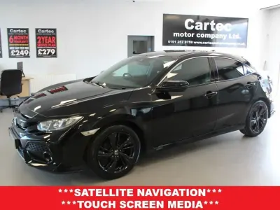 Begagnad Honda Civic SR 126 HK (92 kW) 2019 Svart Halvkombi