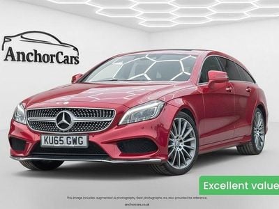 Red Used 2015 Mercedes CLS220 Shooting Brake AMG line Estate | £14,795