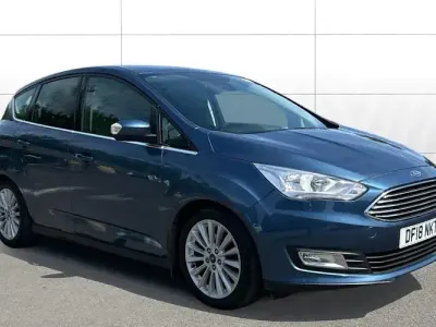 Used Ford C-MAX Titanium 125 HP (91 kW) 2018 Blue MPV