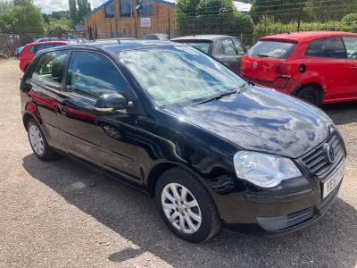 Used VW Polo SE 80 HP (58 kW) 2007 Black Hatchback