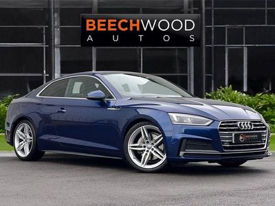 Blue Used 2017 Audi A5 S-Line Coupe | £12,200 (Expensive)