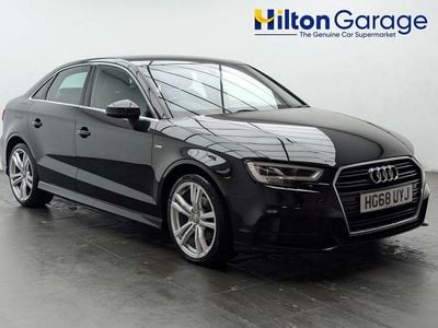 Used Audi A3 S-Line 150 HP (110 kW) 2019 Black Sedan