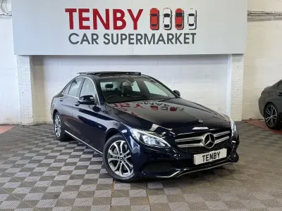 Used Mercedes C350 Premium 2018 Blue Sedan