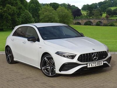 White Used 2023 Mercedes A35 AMG Premium Hatchback | £30,400 (Fair price)
