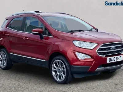 Used Ford Ecosport Titanium 125 HP (91 kW) 2018 Red SUV