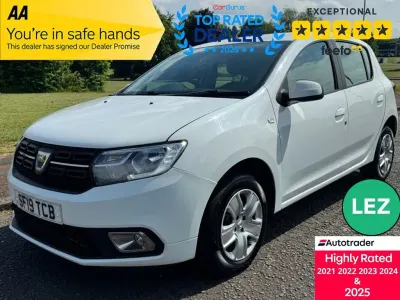 Used Dacia Sandero Comfort 90 HP (66 kW) 2019 White Hatchback