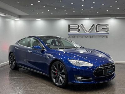 Used Tesla Model S Performance 355 kW (483 HP) 2015 Blue Hatchback
