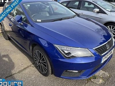 Used Seat Leon XCELLENCE Lux 130 HP (95 kW) 2019 Blue Hatchback