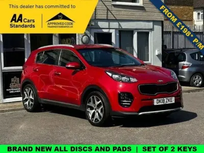 Used Kia Sportage GT-Line 177 HP (130 kW) 2018 Red SUV