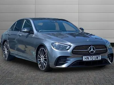 Used Mercedes E220 AMG line 194 HP (142 kW) 2021 Grey Sedan