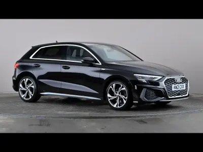 Used Audi A3 S-Line 150 HP (110 kW) 2021 Black Sedan