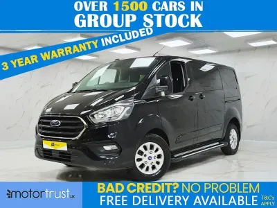 Begagnad Ford Transit Custom Limited 170 HK (125 kW) 2021 Svart Van