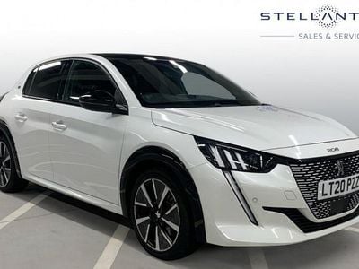 Used Peugeot e-208 GT-line 100 kW (137 HP) 2020 White Hatchback