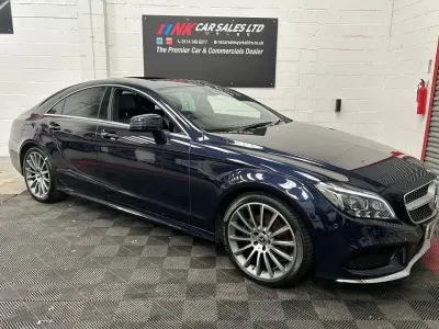 Used Mercedes CLS220 AMG Line Premium 177 HP (130 kW) 2017 Blue Coupe