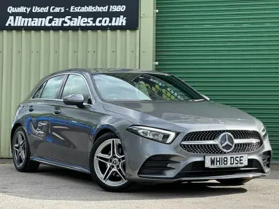 Used Mercedes A180 AMG line 116 HP (85 kW) 2018 Grey Hatchback