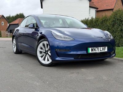 Used Tesla Model 3 Long Range AWD 77 kW (106 HP) 2021 Blue Sedan