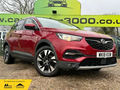 Used Vauxhall Grandland X Sport 130 HP (95 kW) 2018 Red SUV