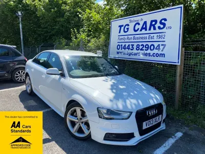 Used Audi A4 S-Line 170 HP (125 kW) 2013 White Sedan