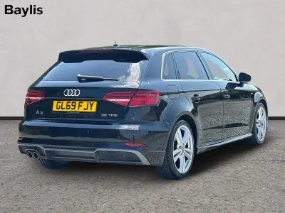 Used Audi A3 Sportback S-Line 148 HP (108 kW) 2019 Black Hatchback