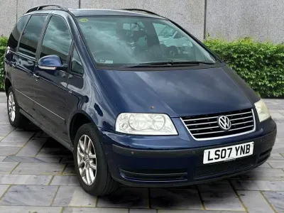 Used VW Sharan SE 115 HP (84 kW) 2007 Blue MPV