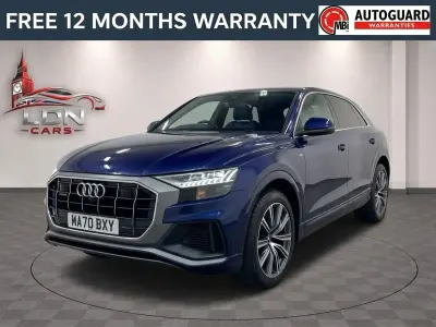 Used Audi Q8 S-Line 286 HP (210 kW) 2020 Blue SUV