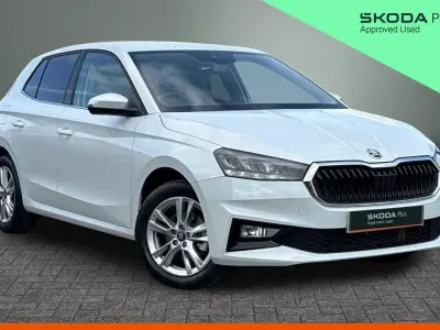 Used Skoda Fabia SE L 85 HP (62 kW) 2025 Moon white metallic Hatchback
