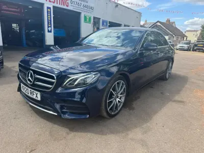 Used Mercedes E350 AMG line 2020 Blue Sedan