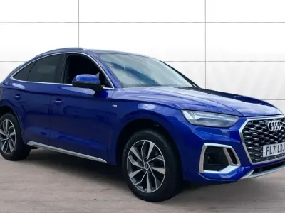 Used Audi Q5 S-Line 204 HP (150 kW) 2021 Blue SUV