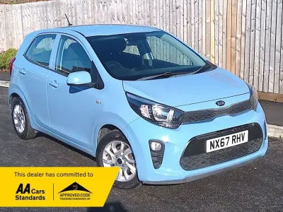 Used Kia Picanto 83 HP (61 kW) 2017 Blue Hatchback