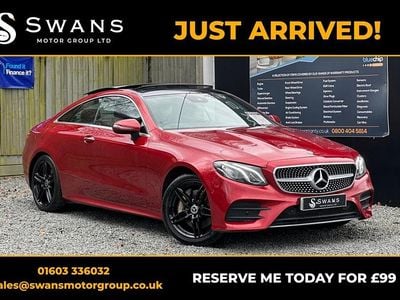 Used Mercedes E400 AMG Line Premium 2017 Red Coupe