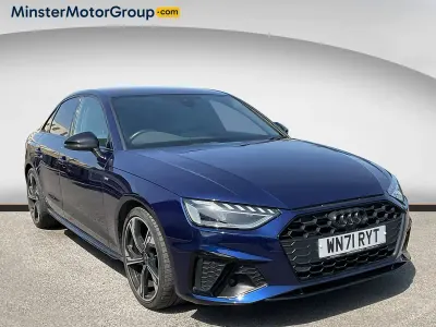 Used Audi A4 Black Edition 150 HP (110 kW) 2021 Blue Sedan