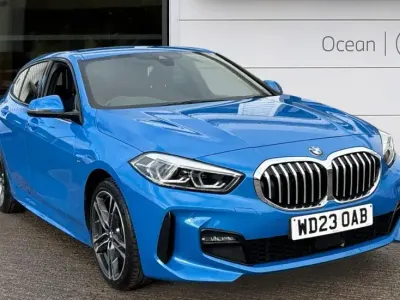 Used BMW 118 M Sport 134 HP (98 kW) 2023 Blue Hatchback