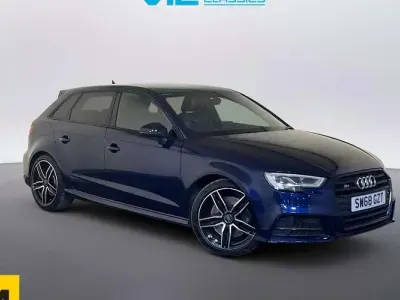 Used Audi S3 Sportback Black Edition 300 HP (220 kW) 2019 Blue Hatchback