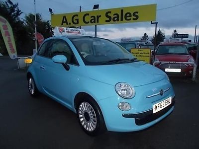 Used Fiat 500 Lounge 69 HP (50 kW) 2013 Blue Hatchback