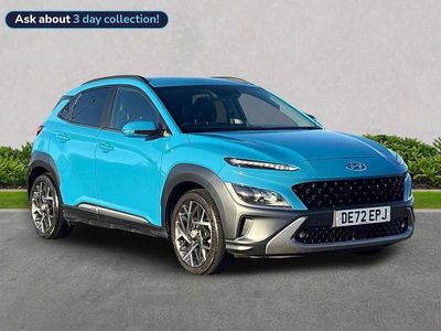 Blue Used 2022 Hyundai Kona Premium SUV | £17,204 (Fair price)